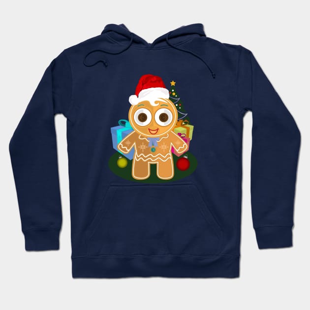 Christmas - Ginger Bread Man Hoodie by adamzworld